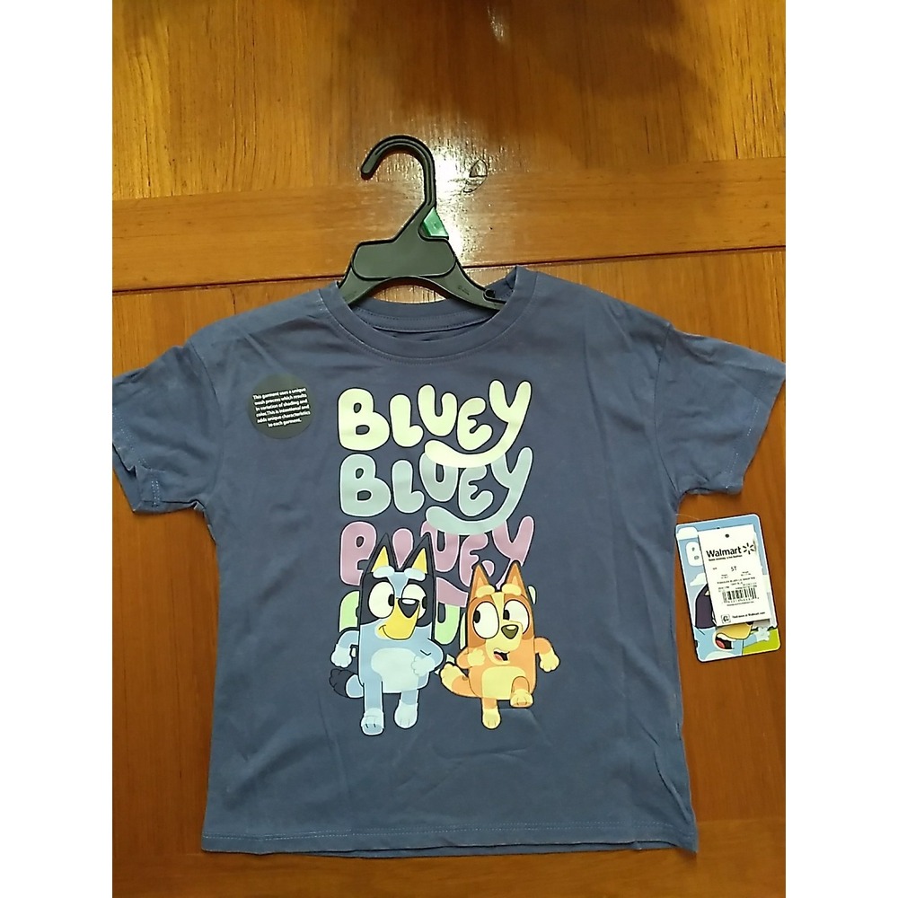 Bluey & Bingo Toddler T-Shirt Size 5T Short Sleeve Graphic Tee Kids